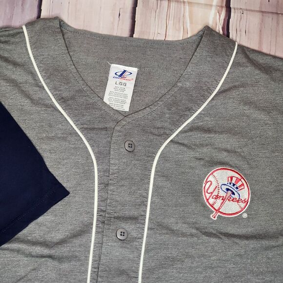 Logo Athletic Other - Vintage New‎ York Yankees Logo Athletic Jersey Size Large Cotton Poly Blend
